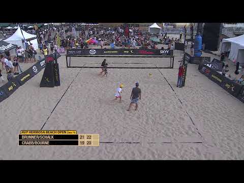 AVP Hermosa 2022 | Bourne/Crabb vs. Brunner/Schalk | Court 1 | Pro Series
