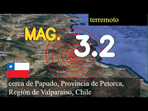😱🚨  Terremoto cerca de Papudo, provincia de Petorca, Región de Valparaíso, Chile actualizaciones en