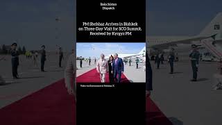 PM Shehbaz Arrives in Bishkek on Three-Day Visit for SCO Summit, Received by Kyrgyz PM