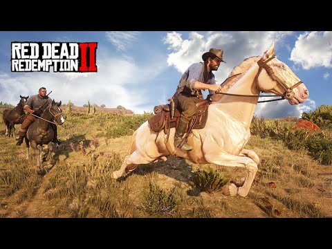 REENCONTREI meu CAVALO DOURADO - Tinham roubado ele  -  Red Dead Redemption 2
