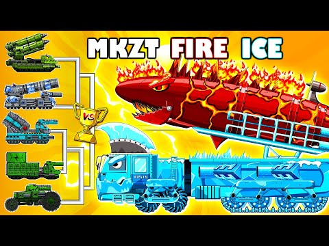 MONSTER TRUCK : ICE MKZT Ballistic Missile Hybrid FIRE Monster Ballon | Arena Tank Cartoon