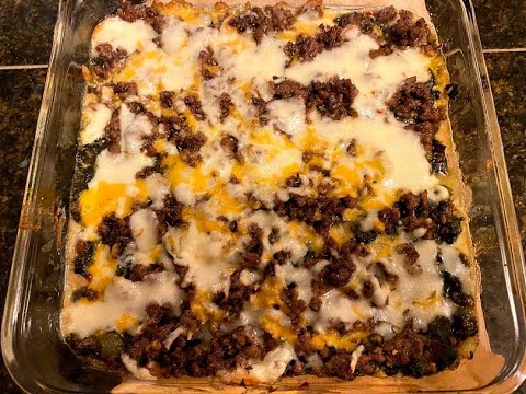 Restaurant Style Spinach and Ground Beef Casserole...