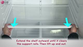 Adjusting and Removing Shelves from Your LG Refrigerator