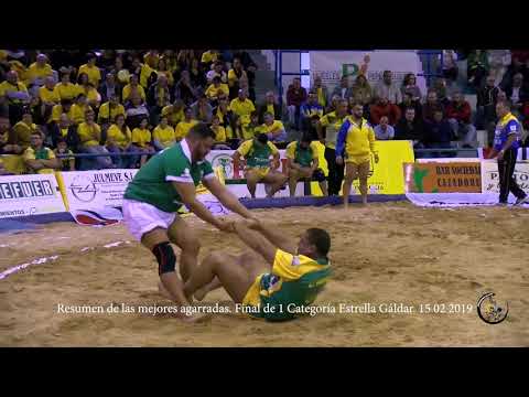 BREGANDOXLALUCHA FINAL DE 1 ESTRELLA GALDAR 15 02 2019 resumen de las mejores agarradas
