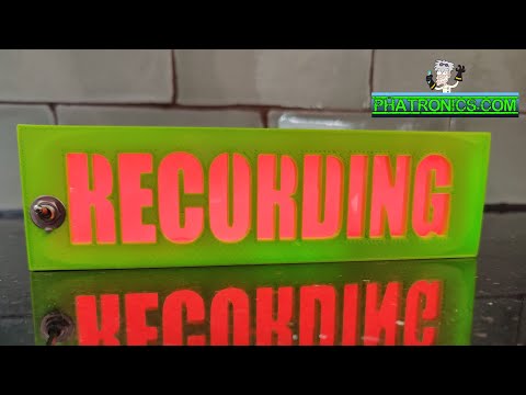 Phatronics The Recording Sign by Phatronics  illuminated LED light up light for studio image 4