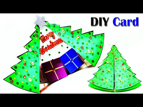 DIY Christmas Pop Up Card l Merry Christmas Greeting Card l Christmas Tree Card l Card for Christmas