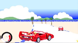 Turbo OutRun (ターボアウトラン) Arcade Racing Game by Sega Year 1989 Gameplay ...follow-up to 1986's Out Run