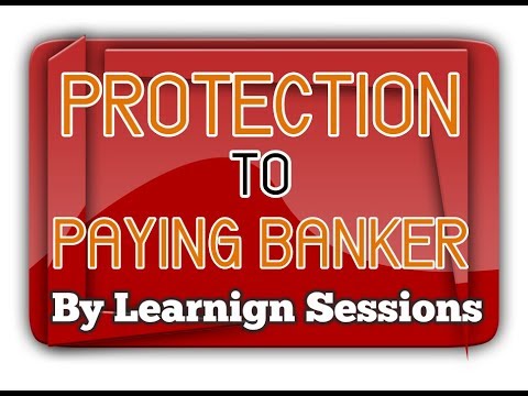 Protection to Paying Banker in Negotiable Instrument Act 1881 [HINDI] Video