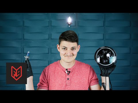 Best Motorcycle Headlights - Halogen v HID v LED