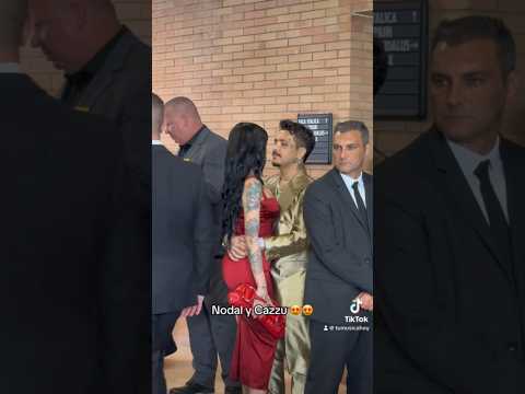 Cazzu y Nodal en el backstage de “Person Of The Year” de Latin GRAMMYs