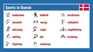 Danish Sport Flashcard Videos