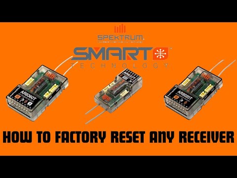 HOW TO RESET ANY SPEKTRUM RECEIVER TO FACTORY SETTINGS #spektrumrc #rcplane
