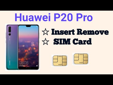 Huawei p20 Pro 2019 First Setup Active Insert nano Sim - Gsm Guide