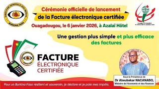 Cérémonie de lancement de la Facture Électronique Certifiée-BF1TV