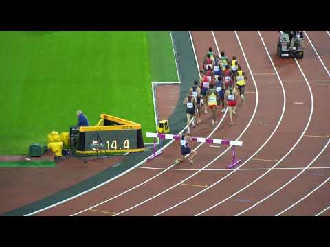 Yoann Kowal Slo Mo Fall - 3000 Metres Steeplechase Final @ World Athletics London