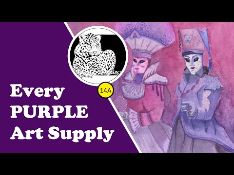 Using Every Purple Art Supply I Own