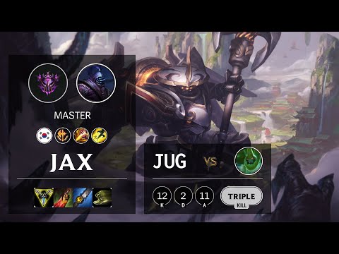Jax Jungle vs Zac - KR Master Patch 10.21