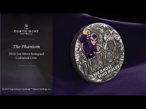 Perth Mint Unboxing Series | The Phantom 2023 2oz Silver Antiqued Coloured Coin