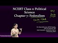 NCERT Class 11 Political Science Chapter 7 Federalism UPSC CBSE Polity