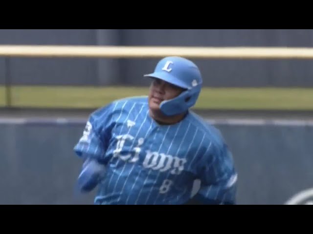 【ファーム】2者連続HR!! ライオンズ・渡部健人と陽川尚将の一発で1点差に詰め寄る!! 2023年8月6日 北海道日本ハムファイターズ 対 埼玉西武ライオンズ