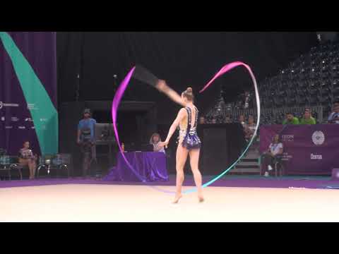 Julia Evchik BLR Ribbon AA World Challenge Cup Cluj 24 August 2019