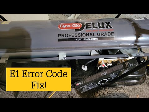 Dyna Glo e1 Code Fix