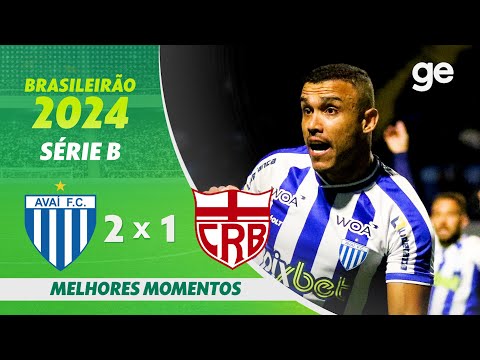 Gols e lances de Avaí x CRB