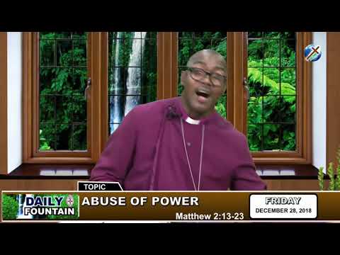 DAILY FOUNTAIN OF DECEMBER 28, 2018 - RT. REV'D PRAISES OMOLE-EKUN