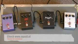 KLD pedal demo by Niels van der Steenhoven. Fuzz, TS overdrive, EP Booster, RAT.