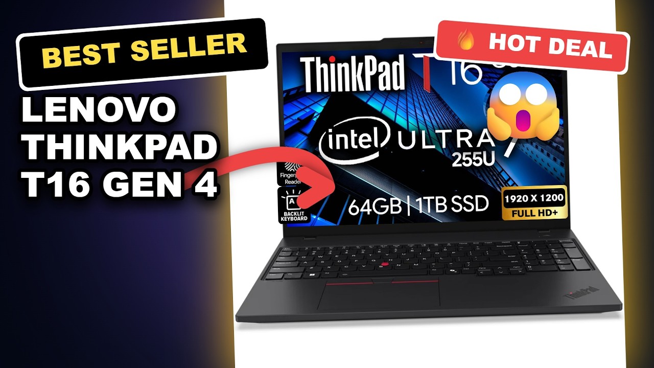 Lenovo ThinkPad T16 Gen 4 Tested: A Business Laptop Worth the Investment? review video