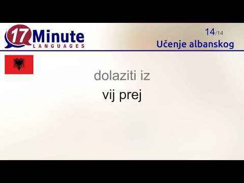 Učenje albanskog (3. Dio)
