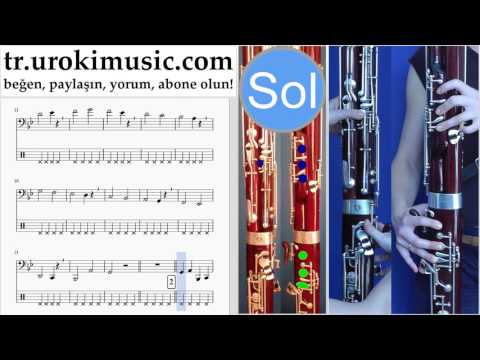 Fagot dersleri Mission Impossible - Theme Notalar Eğitim Bölüm#1 um-i723