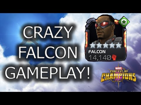 CRAZY 5* RANK 5 FALCON GAMEPLAY VS LABYRINTH OF LEGENDS! (Marvel Contest of Champions)