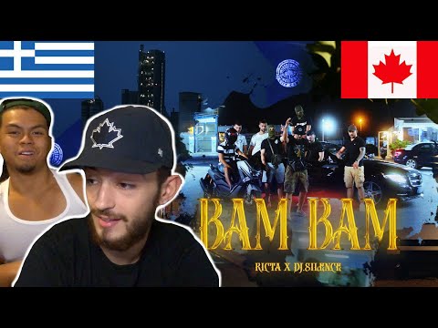 CANADIANS REACT TO GREEK RAP - RICTA X DJ.Silence - BAM BAM (Official Music Video)