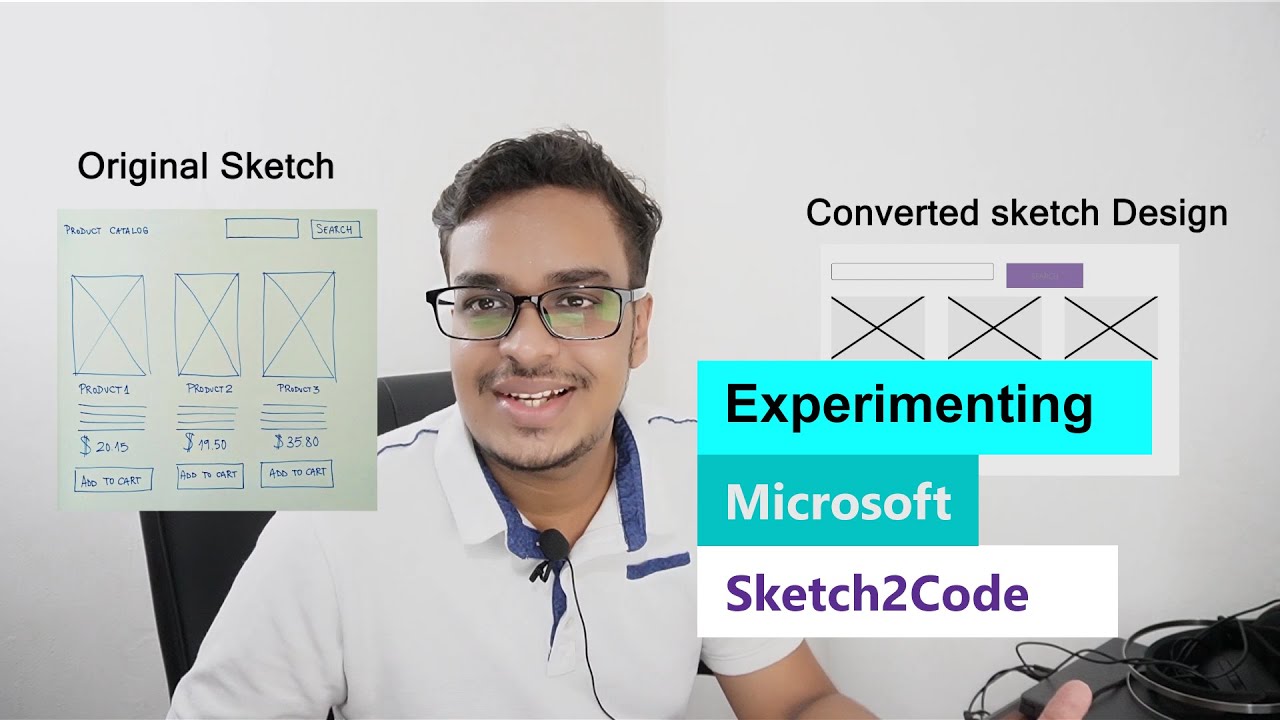 Experimenting Microsoft Sketch2Code