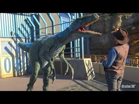 Blue the Raptor at Jurassic World Universal Studios Hollywood