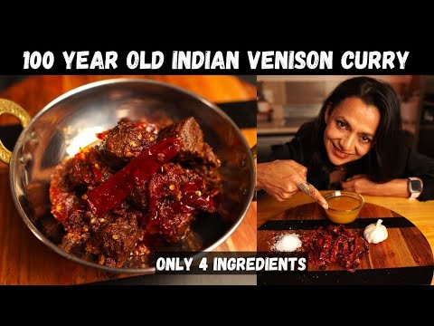 JUNGLI MAAS - INDIAN VENISON CURRY | FOUR Ingredient 100 YEAR OLD Recipe Game Meat Recipe Deer Meat