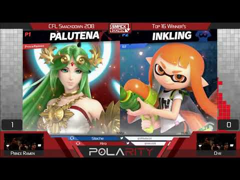CFL Smackdown 208 Ultimate - Dyr (Inkling) vs Prince Ramen (Palutena) - Top 16 Winners