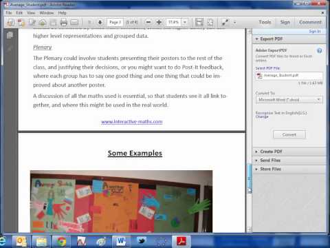 Maths ROTW 4 - The Average Student