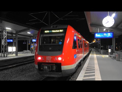 Lindau-Reutin: SBB thurbo als S7 ➡️Romanshorn, Einfahrt RE➡️ Esslingen, BR612 wartend➡️München Hbf