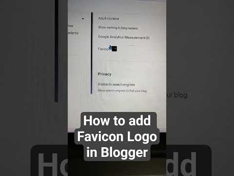 how to add favicon in blogger