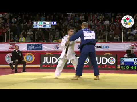 Judo Masters Almaty 2012: -100 kg finale RAKOV, Maxim (KAZ) - GROL, Henk (NED)