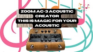 Video thumbnail for Zoom AC-3 Acoustic Creator/This is Magic for your Acoustic🎸👀 by Roy's Studio Adventures