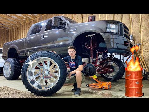 3 INCH WHEEL SPACERS ON 26x16 | WRAPPING MY TRUCK | NEW WHEELS