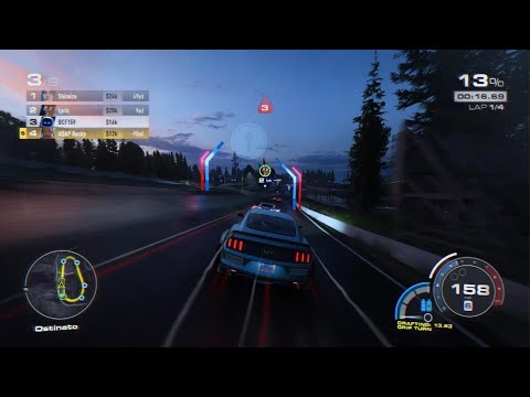 PS5 NFS Unbound Ford Mustang GT (Circuit Race: Ostinato)