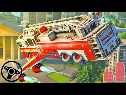 Flying Firefighter Truck Transform Robot Games - Driving Fire Truck | Android Gameplay