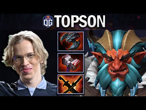 OG.TOPSON TROLL WARLORD - PRACTICING SAFELANE - DOTA 2 7.27 GAMEPLAY