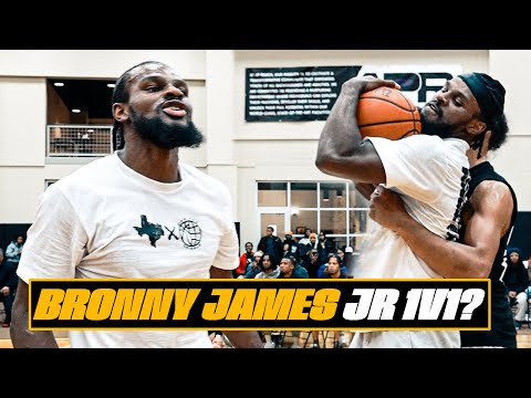 BRONNY JAMES JR Official 1V1 Is INSANE! The ENTIRE Gym Erupted...