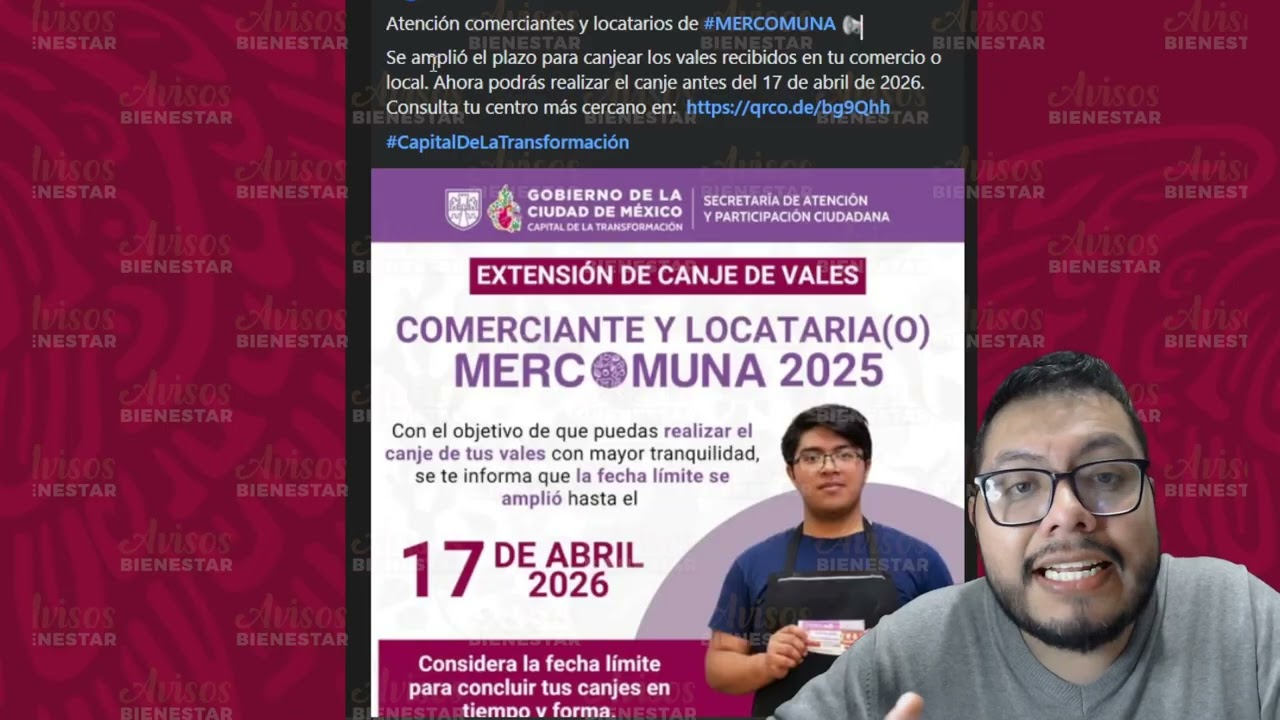 ÚLTIMOS DÍAS! para los vales de mercomuna para poder cambiarlos tienes hasta esta fecha comerciantes