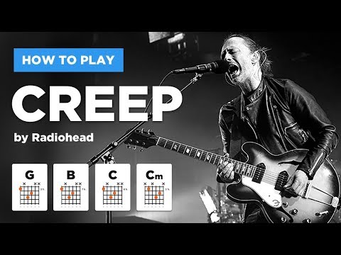 🎸 Creep • Radiohead guitar lesson (easy version without barre chords)
